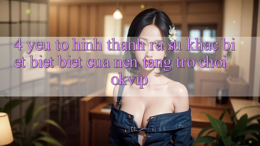 4. Yếu Tố Hình thành ra Sự Khác biệt biệt Biệt Của Nền Tảng Trò chơi OKVIP 4. Yếu Tố Hình thành ra Sự Khác biệt biệt Biệt Của Nền Tảng Trò chơi OKVIP