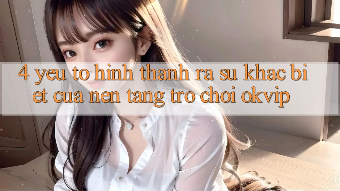 4. Yếu Tố Hình thành ra Sự Khác Biệt Của Nền Tảng Trò chơi OKVIP 4. Yếu Tố Hình thành ra Sự Khác Biệt Của Nền Tảng Trò chơi OKVIP