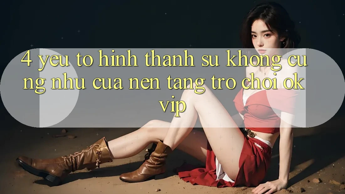 4. Yếu Tố Hình thành Sự Không cũng như Của Nền Tảng Trò chơi OKVIP