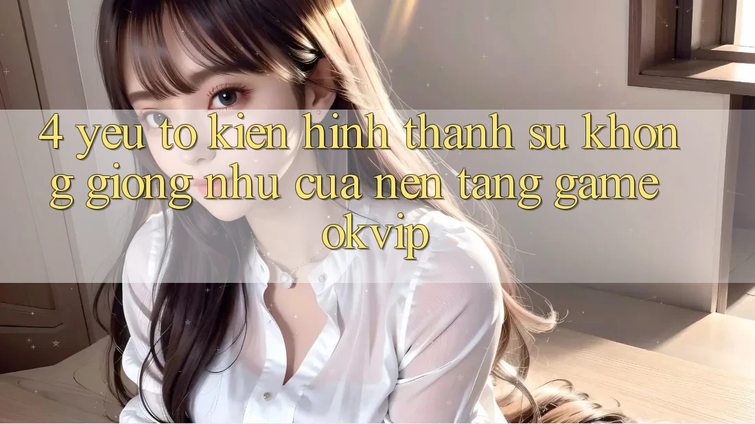 4. Yếu Tố Kiến hình thành Sự Không giống như Của Nền Tảng Game OKVIP 4. Yếu Tố Kiến hình thành Sự Không giống như Của Nền Tảng Game OKVIP