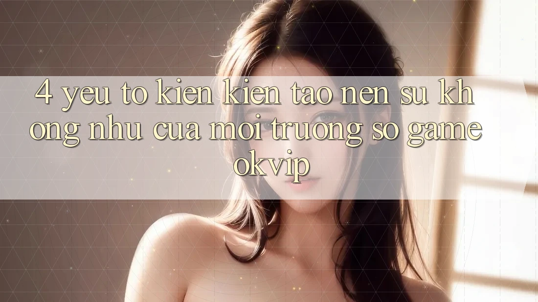 4. Yếu Tố Kiến kiến tạo Nên Sự Không như Của Môi trường số Game OKVIP 4. Yếu Tố Kiến kiến tạo Nên Sự Không như Của Môi trường số Game OKVIP