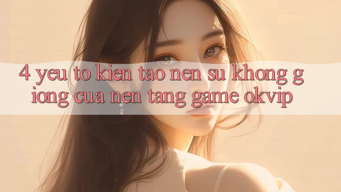 4. Yếu Tố Kiến tạo nên Sự Không giống Của Nền Tảng Game OKVIP