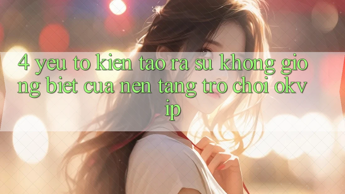 4. Yếu Tố Kiến tạo ra Sự Không giống Biệt Của Nền Tảng Trò chơi OKVIP