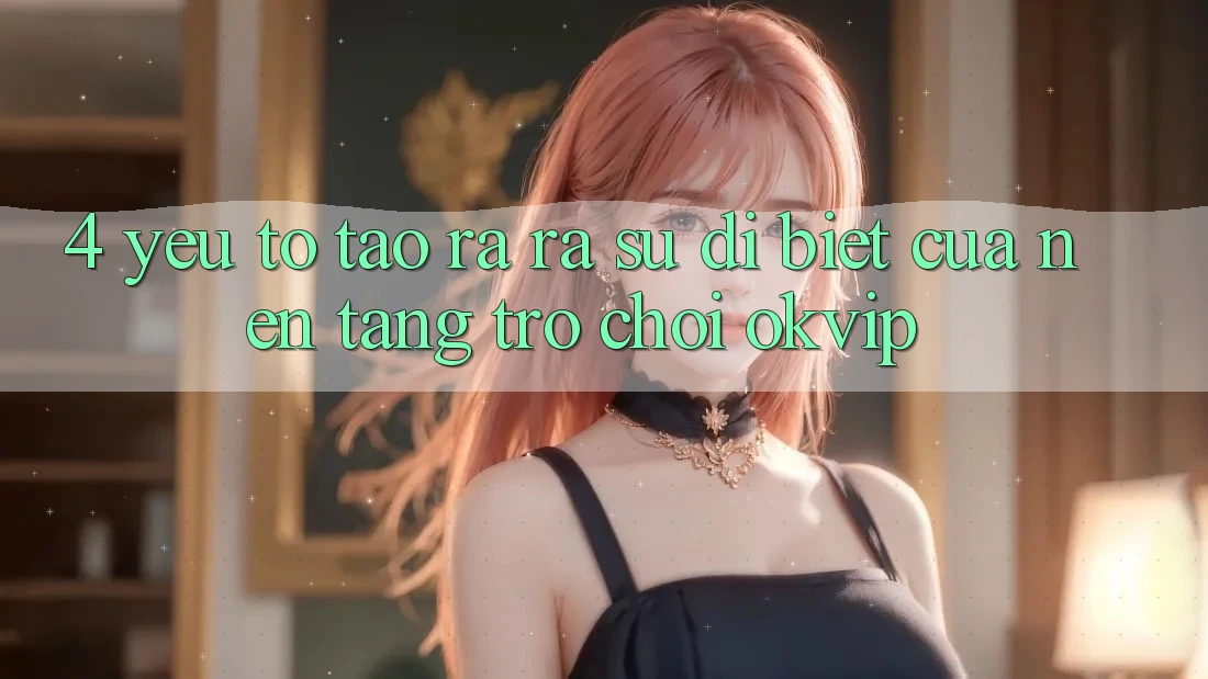 4. Yếu Tố Tạo ra ra Sự Dị biệt Của Nền Tảng Trò chơi OKVIP 4. Yếu Tố Tạo ra ra Sự Dị biệt Của Nền Tảng Trò chơi OKVIP