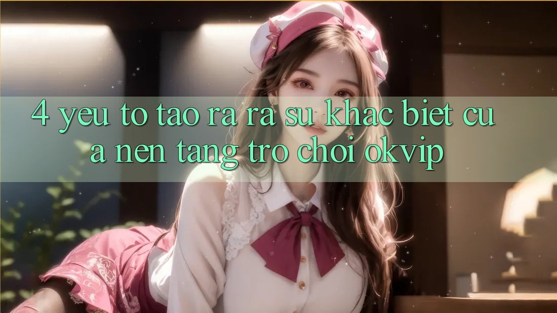 4. Yếu Tố Tạo ra ra Sự Khác Biệt Của Nền Tảng Trò chơi OKVIP 4. Yếu Tố Tạo ra ra Sự Khác Biệt Của Nền Tảng Trò chơi OKVIP