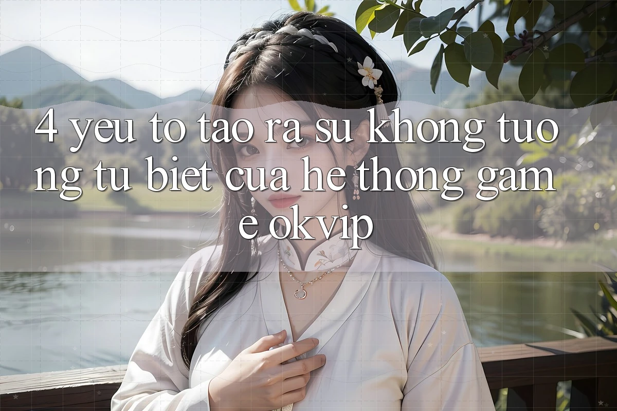 4. Yếu Tố Tạo ra Sự Không tương tự Biệt Của Hệ thống Game OKVIP 4. Yếu Tố Tạo ra Sự Không tương tự Biệt Của Hệ thống Game OKVIP