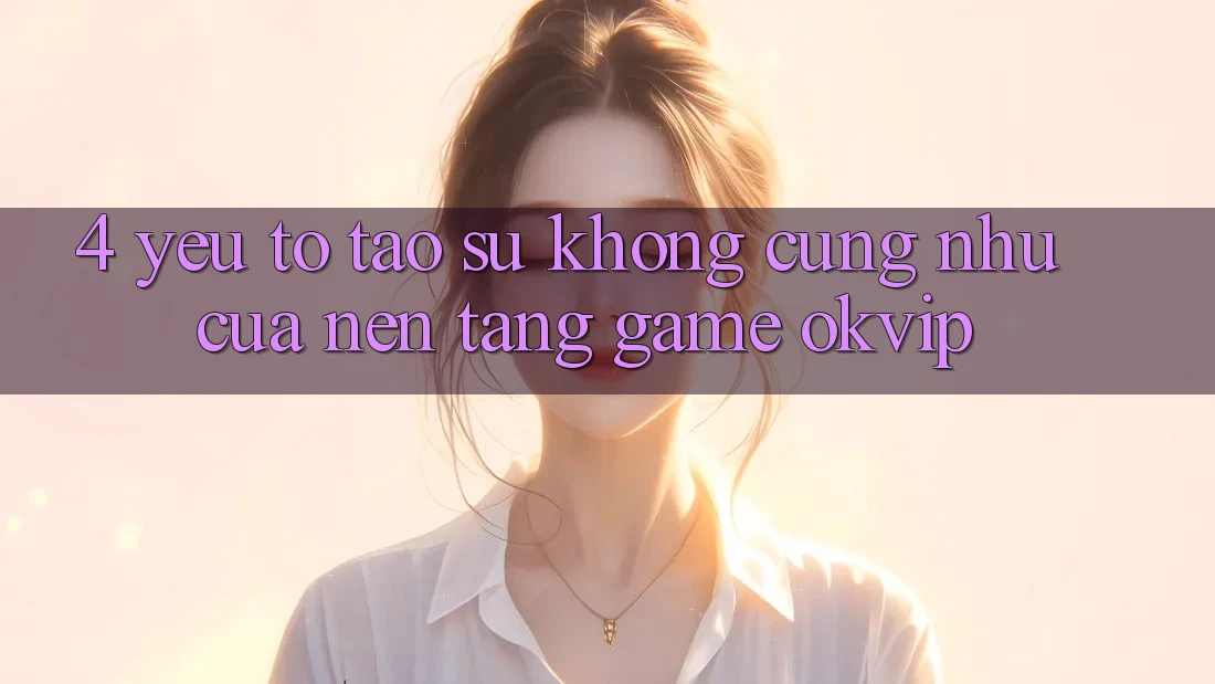 4. Yếu Tố Tạo Sự Không cũng như Của Nền tảng Game OKVIP 4. Yếu Tố Tạo Sự Không cũng như Của Nền tảng Game OKVIP