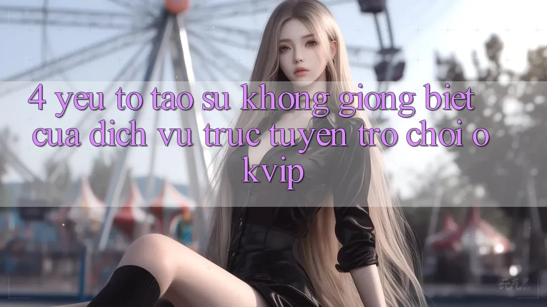 4. Yếu Tố Tạo Sự Không giống Biệt Của Dịch vụ trực tuyến Trò chơi OKVIP