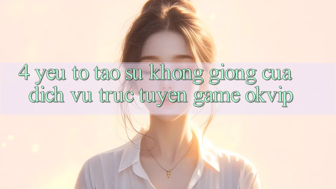 4. Yếu Tố Tạo Sự Không giống Của Dịch vụ trực tuyến Game OKVIP 4. Yếu Tố Tạo Sự Không giống Của Dịch vụ trực tuyến Game OKVIP