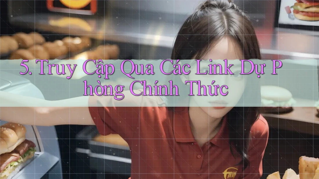 5. Truy Cập Qua Các Link Dự Phòng Chính Thức 5. Truy Cập Qua Các Link Dự Phòng Chính Thức