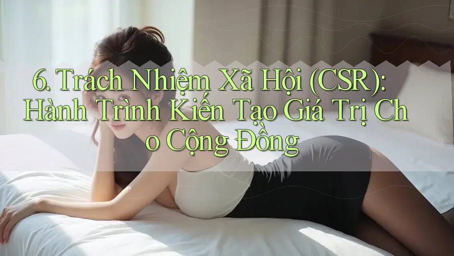 6. Trách Nhiệm Xã Hội (CSR): Hành Trình Kiến Tạo Giá Trị Cho Cộng Đồng 6. Trách Nhiệm Xã Hội (CSR): Hành Trình Kiến Tạo Giá Trị Cho Cộng Đồng