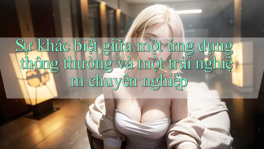 Sự khác biệt giữa một ứng dụng thông thường và một trải nghiệm chuyên nghiệp Sự khác biệt giữa một ứng dụng thông thường và một trải nghiệm chuyên nghiệp