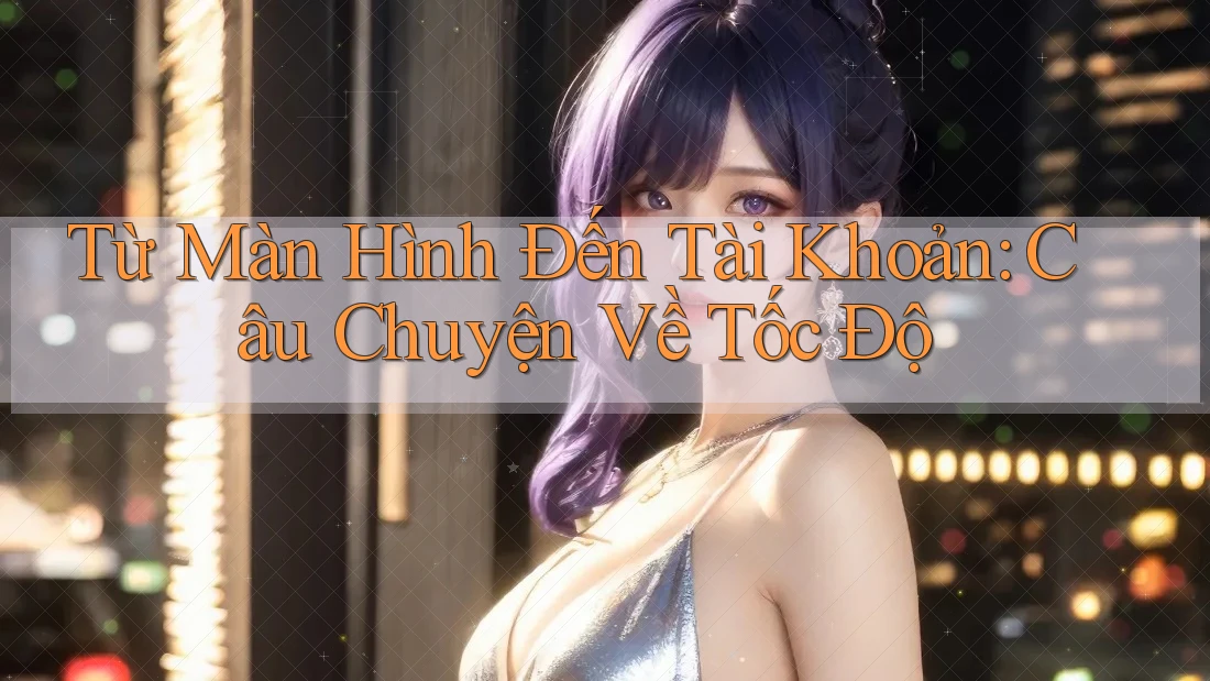 Từ Màn Hình Đến Tài Khoản: Câu Chuyện Về Tốc Độ Từ Màn Hình Đến Tài Khoản: Câu Chuyện Về Tốc Độ